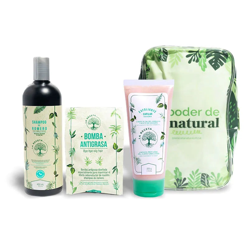 Kit para Cabello Graso La Receta (3 Productos)