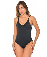 Vestido De Baño Entero con Escote Profundo