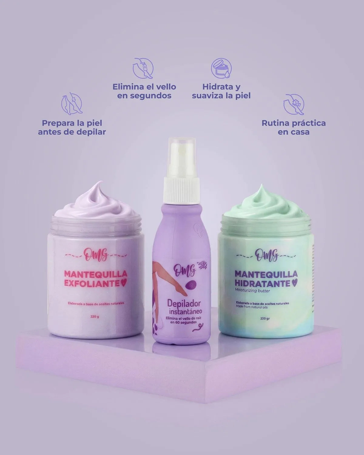 Kit Piernas Perfectas OMG: Depilación sin Irritación ni Cortadas