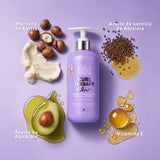 Acondicionador para Rizos Kaba Curl Therapy 450 mL | Libre de Siliconas con Péptidos Vegetales, Chía y Manteca de Karité - Desenreda, Nutre y Controla el Frizz
