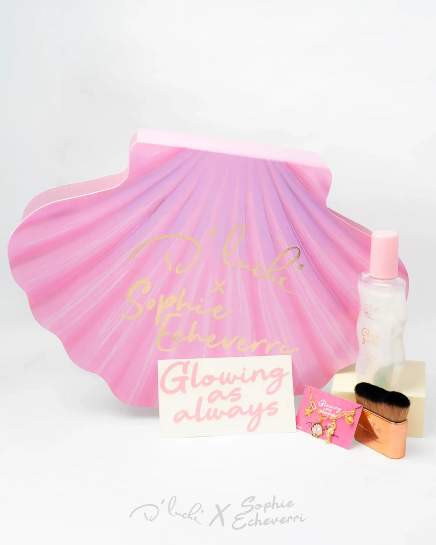 PR Box Glow Girls | Body Shimmer Hidratante D'Luchi x Sophie Echeverri
