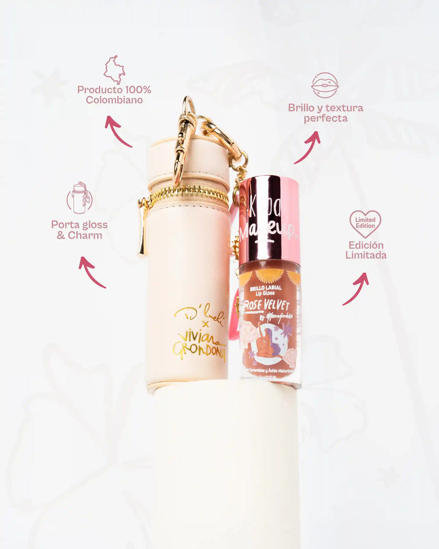 Kit "Labios de Verano" | Viviana Grondona x Kaba Makeup: Brillo Labial y Diseño -  Edicion Limitada